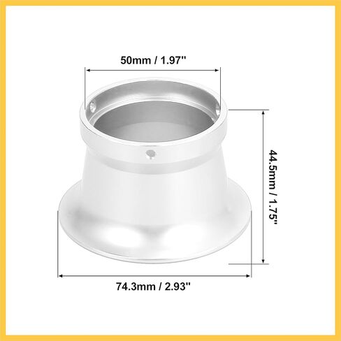 Silver Tone 50mm Inner Dia Motorcycle Air Filter Intake Velocity Stack Aluminum Alloy Auto Replacement Parts in Saudi Arabia
