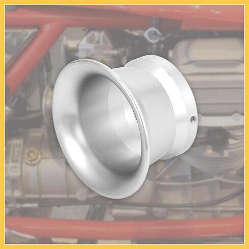 Silver Tone 50mm Inner Dia Motorcycle Air Filter Intake Velocity Stack Aluminum Alloy Auto Replacement Parts in Saudi Arabia