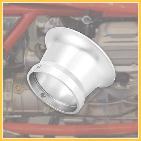 Silver Tone 50mm Inner Dia Motorcycle Air Filter Intake Velocity Stack Aluminum Alloy Auto Replacement Parts in Saudi Arabia