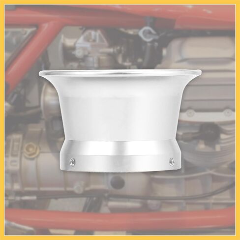 Silver Tone 50mm Inner Dia Motorcycle Air Filter Intake Velocity Stack Aluminum Alloy Auto Replacement Parts in Saudi Arabia