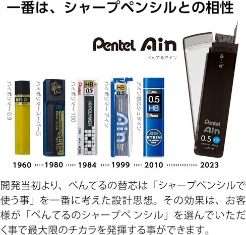 Pentel XC287-2B Pentel Ain 0.7mm 2B 5 قطع أسلاك حادة in Kuwait