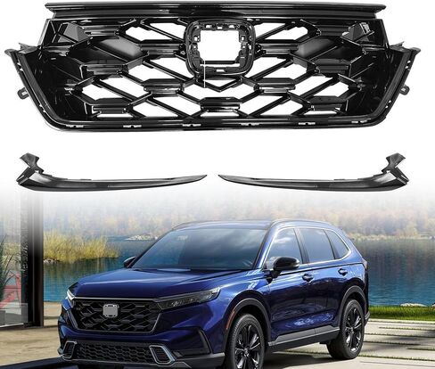 Front Grille W/Decor Headlight Trim Molding Fits for 2023 2024 Honda CRV Sport Hybrid Replaces WRNYQSW233PC in Saudi Arabia