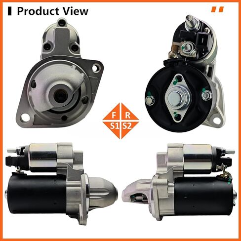 Starter Motor Compatible with BMW-128i,135i,323i,325i,328i,330i,335i,525i,528i,530i,535i,740i,740Li,X1,X3,X5,X6,Z4, Replace# 12417521116,12417521122, 12417521123,12417526236,428000-1760,17922N in Saudi Arabia
