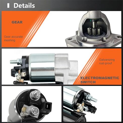 Starter Motor Compatible with BMW-128i,135i,323i,325i,328i,330i,335i,525i,528i,530i,535i,740i,740Li,X1,X3,X5,X6,Z4, Replace# 12417521116,12417521122, 12417521123,12417526236,428000-1760,17922N in Saudi Arabia