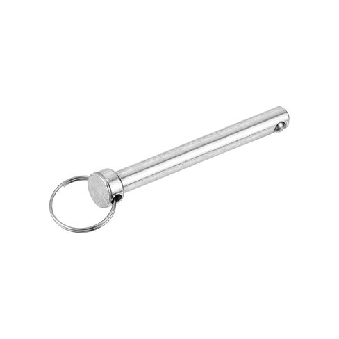 uxcell 1Pcs 10mmx82mm Quick Release Pins, 316 Stainless Steel Marine Hardware for Marine Mountain Seat, Ship Outfitting, Shipbuilding, Silver in Saudi Arabia