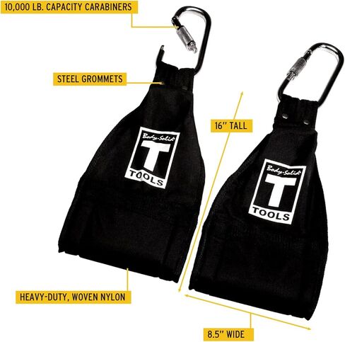 Body-Solid (AAB2) Gut Blaster Hanging Ab Straps for Pull up Bar - Ab Sling Straps Perfect for Abdominal, Leg Raises - Arm Straps for Home Gym in Kuwait