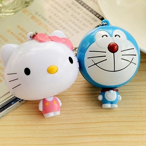 2PCS 1M Measuring Tape Retractable Children's Measuring Tape Keychain Kawaii Animal Cute Tape Measure Pink for Gift in Saudi Arabia