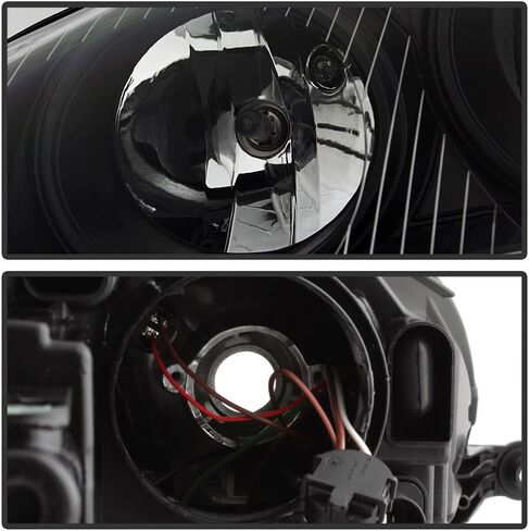 ACANII - For 2006 2007 2008 2009 Volkswagen Jetta GTI MK5 Black Housing Headlights Headlamps Set Driver + Passenger Side in Saudi Arabia