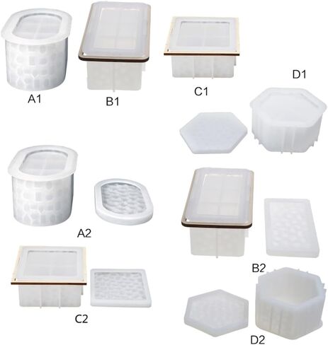 Resin Storage Box Mold Resin Box Mould Diamonds Jewelry Box Silicone Mould in Saudi Arabia