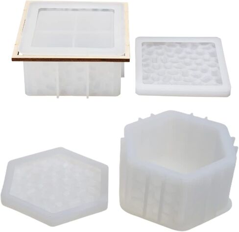 Resin Storage Box Mold Resin Box Mould Diamonds Jewelry Box Silicone Mould in Saudi Arabia