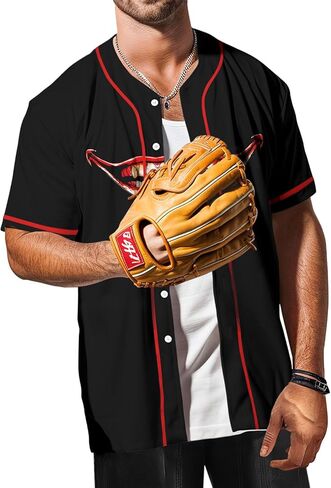 99TIMORO Fathers Holiday Graphic Baseball Jersey Shirts for Men and Women, Street Wear Funny Short Sleeve Top, Summer in Saudi Arabia