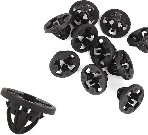 Motoforti Tail Light Assembly Clips, Grommets Fastener Retainer Clips, for Dodge for Ram 1500 2007-2008, Plastic, 68084593AA, Black, 10pcs in Saudi Arabia