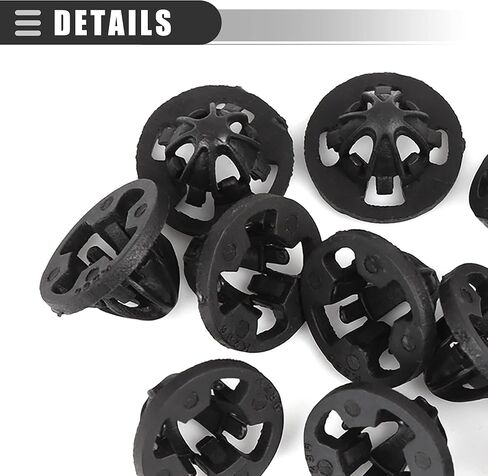 Motoforti Tail Light Assembly Clips, Grommets Fastener Retainer Clips, for Dodge for Ram 1500 2007-2008, Plastic, 68084593AA, Black, 10pcs in Saudi Arabia