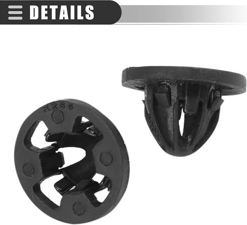 Motoforti Tail Light Assembly Clips, Grommets Fastener Retainer Clips, for Dodge for Ram 1500 2007-2008, Plastic, 68084593AA, Black, 10pcs in Saudi Arabia