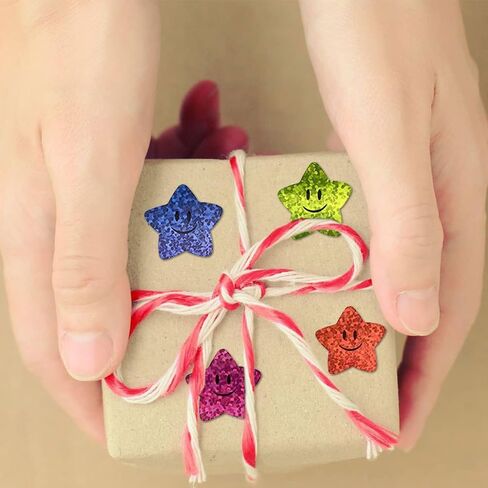 【500pcs/Roll】 0.98" Self-Adhesive Star Heart Smile Stickers for Reward Charts, Decorative Labels & Planner Crafts in Saudi Arabia