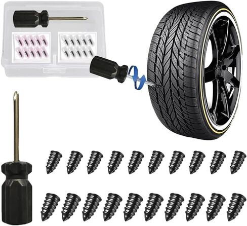 Car Tyre Repair Rubber Nail Universal Car Motorcycle Repair Nails Set Truck Scooter Bike Tire Puncture Repair Tool in Saudi Arabia