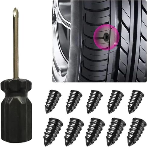 Car Tyre Repair Rubber Nail Universal Car Motorcycle Repair Nails Set Truck Scooter Bike Tire Puncture Repair Tool in Saudi Arabia