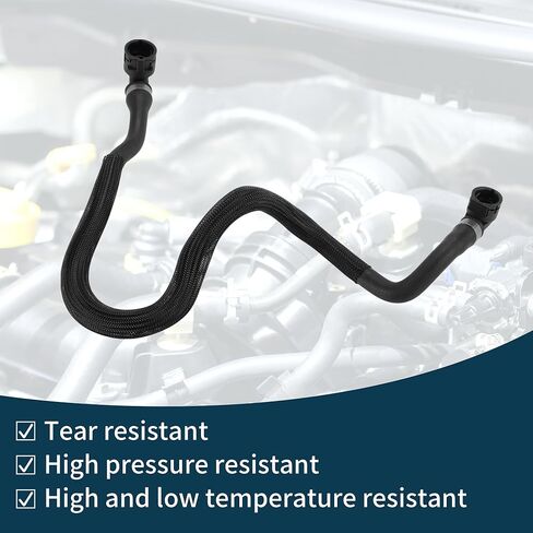 خرطوم الرادياتير خرطوم السخان رقم 17127600836 لسيارة BMW 5 Series 2009-2011 أنبوب تبريد مطاطي أسود 1 قطعة in Kuwait