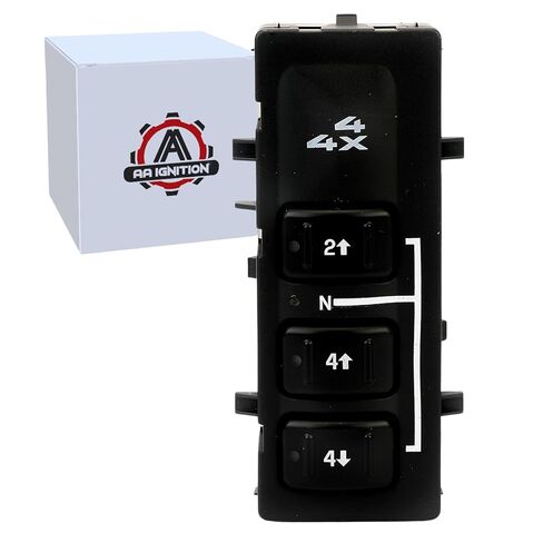 4x4 Selector Switch, 4WD - Compatible with Chevy, GMC Vehicles - Silverado, Suburban, Avalanche, Yukon, XL, Sierra 2003-2007 - Replaces 19259312, 15164519, 15136040 in Kuwait
