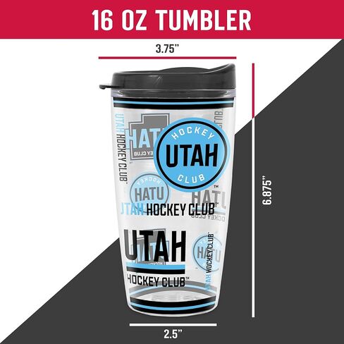 Rico Industries NHL Hockey Utah Hockey Club Mayhem Double Wall 16oz Tritan Tumbler in Saudi Arabia