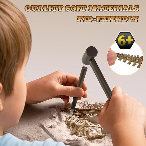 VIBIRIT Dig Up Dinosaurs Skeleton Set,Dinosaur Digging Fossil Kit Model Toys,Excavation Kits for kids5-12year,Educational Realistic Toys for Kids,Boys,Girls in Saudi Arabia