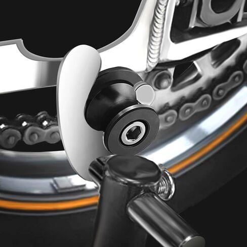 M8 Bobbins Swing Arm Spools For Ninja 400 500 650 ZX6R ZX10R GSXS 750 1000 GSX-8S GSXR 600 750 1000 S1000RR/R/XR CBR 600 900 954 1000 RR Motorcycle Swingarm Spools Slider Stand Paddock Screw (Black) in Saudi Arabia
