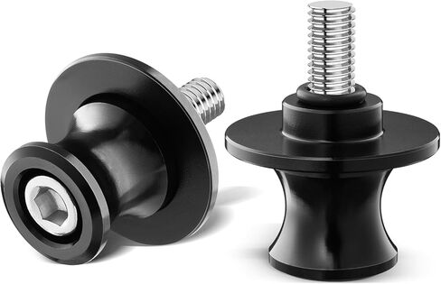 M8 Bobbins Swing Arm Spools For Ninja 400 500 650 ZX6R ZX10R GSXS 750 1000 GSX-8S GSXR 600 750 1000 S1000RR/R/XR CBR 600 900 954 1000 RR Motorcycle Swingarm Spools Slider Stand Paddock Screw (Black) in Saudi Arabia