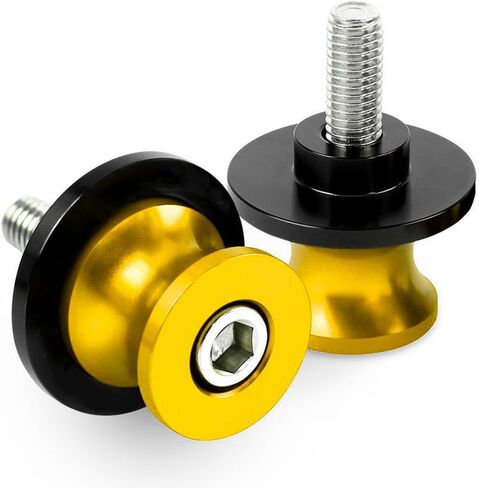 M8 Bobbins Swing Arm Spools For Ninja 400 500 650 ZX6R ZX10R GSXS 750 1000 GSX-8S GSXR 600 750 1000 S1000RR/R/XR CBR 600 900 954 1000 RR Motorcycle Swingarm Spools Slider Stand Paddock Screw (Black) in Saudi Arabia