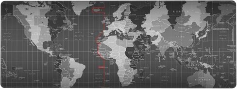 Large Gaming Mouse Pad, Waterproof Extended World Map Mousepad Desktop, Big Long Non-Slip Mouse Mat for Laptop, Keyboard, Computer for Decor Office, 31.5 * 11.8 in in Saudi Arabia
