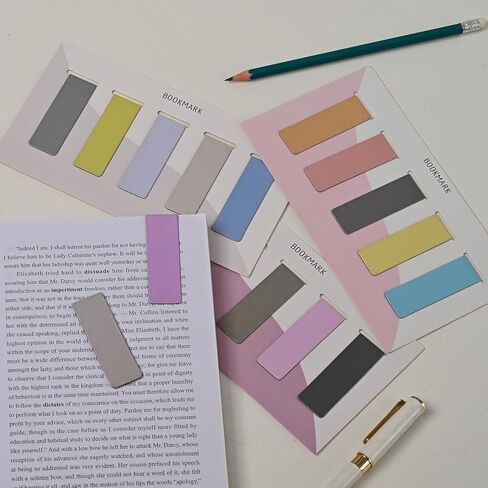 15 Pack Magnetic Bookmarks for Books - Strong Page Markers for Women Men Students Teachers - Book Lover Gift Reading Accessories in Saudi Arabia