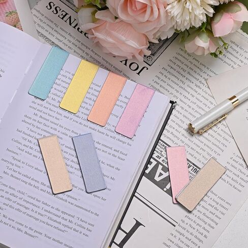 15 Pack Magnetic Bookmarks for Books - Strong Page Markers for Women Men Students Teachers - Book Lover Gift Reading Accessories in Saudi Arabia