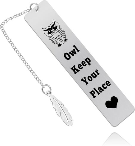 Thank You Gifts Bookmark Inspirational Gift for Reading Book Lover Bookworm Readers Bookish Owl Bookmark for Adults Friends Coworker Son Daughter Graduation Christmas Birthday Gift for Women Men Teens in Saudi Arabia