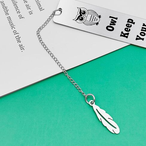Thank You Gifts Bookmark Inspirational Gift for Reading Book Lover Bookworm Readers Bookish Owl Bookmark for Adults Friends Coworker Son Daughter Graduation Christmas Birthday Gift for Women Men Teens in Saudi Arabia