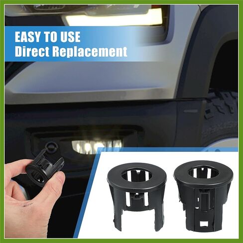 4PCS Parking Assist Sensor Bezels for Front or Rear Bumper for Dodge for Ram 1500 2014-2018 Backup Parking Aid Sensor Retainer Bracket 5LS52TZZAA Replace Parts Vehicle Components in Saudi Arabia