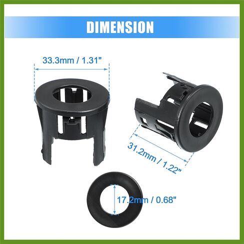 4PCS Parking Assist Sensor Bezels for Front or Rear Bumper for Dodge for Ram 1500 2014-2018 Backup Parking Aid Sensor Retainer Bracket 5LS52TZZAA Replace Parts Vehicle Components in Saudi Arabia