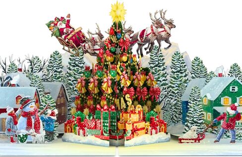 HEARTAGS- Pop Up Christmas Card, 3D Fireplace Christmas Card, 6" x 8" Christmas Pop Up Cards For Husband, Wife, Kids, Mom, Son, Daughter, Dad, Parents, Vintage Popup Christmas Cards With Envelopes in Kuwait