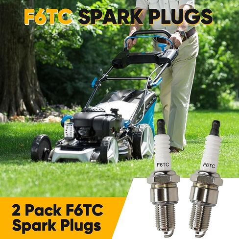 2-Pack F6TC Spark Plugs Replace for NGK BP6ES Bosch WR6DC Champion N9YC Honda GX140 GX160 GX200 Predator 212 5.5 6.5hp Engine Generator for CT200U BT200X KT196 Baja MB165 MB200 MBX20 Mini Bike Go Kart in Kuwait