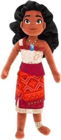 Theme Park Merchandise WDW Moana Doll with Detailed Plush Sculpting with Embroidered Features & Tapa Print Dress 18" in Saudi Arabia