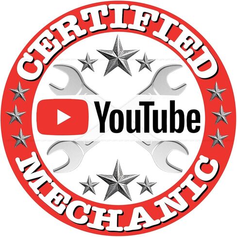 ملصق شارات ميكانيكي معتمد من YouTube مقاس 5 بوصات / 4 عبوات in Kuwait