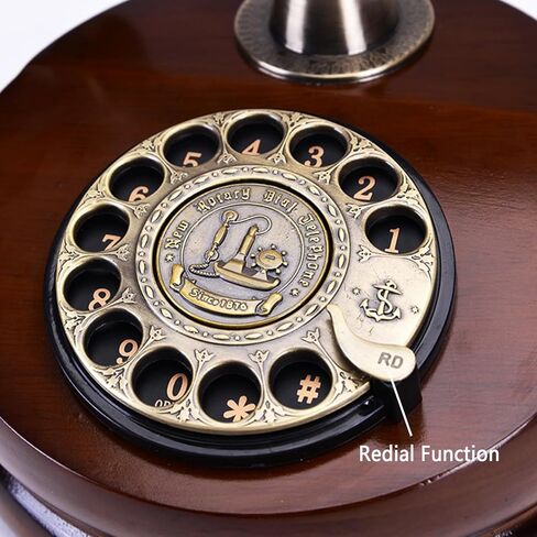 Retro Rotary Landline Phones with Mechanical Ringer, Vintage Corded Antique Phone, 1960S Old Fashioned Decorative Telephone for Home & Office Decor in Saudi Arabia