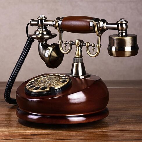 Retro Rotary Landline Phones with Mechanical Ringer, Vintage Corded Antique Phone, 1960S Old Fashioned Decorative Telephone for Home & Office Decor in Saudi Arabia
