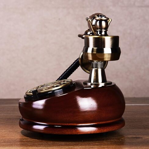 Retro Rotary Landline Phones with Mechanical Ringer, Vintage Corded Antique Phone, 1960S Old Fashioned Decorative Telephone for Home & Office Decor in Saudi Arabia
