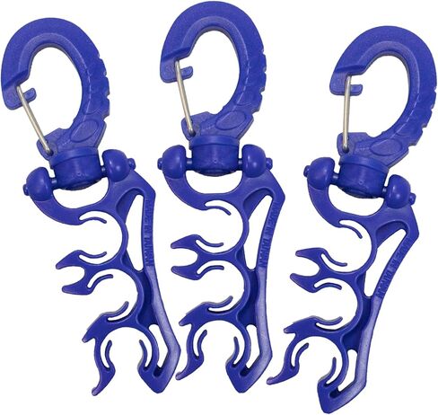 Scuba Choice Scuba Diving Dive Triple Hose Holder with Clip, Yellow in Kuwait