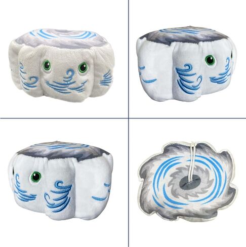 Thunderheads Hurricane Plush, Weather-Inspired Educational Soft Collectible with Fact Card, Earth-Based plushie, STEM Learning Tool for Curious Minds, Eco-Friendly Science Gift for Meteorology Fans in Saudi Arabia