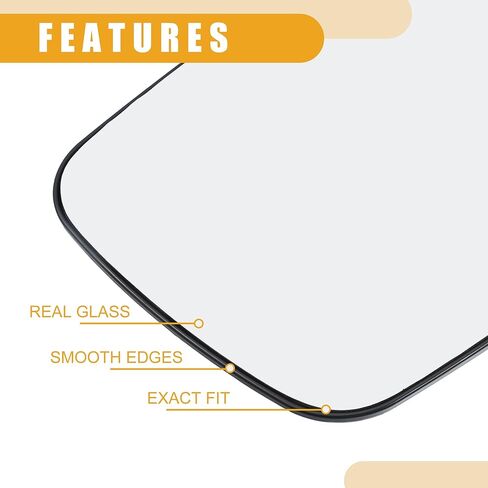 Rear View Mirrors Glass No.LR013774 - Car Right Side - for Land Rover LR2 2011-2023 Glass Clear - 1 Pc in Saudi Arabia