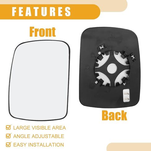 Rear View Mirrors Glass No.LR013774 - Car Right Side - for Land Rover LR2 2011-2023 Glass Clear - 1 Pc in Saudi Arabia