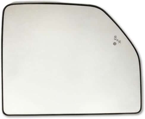 Compatible with Ford F350 2017-2019, F250 2017-2022, F150 2015-2020 Upper Passenger Side Mirror Glass - with BSD,Power Heated,OEM Fit Backing Plate in Saudi Arabia