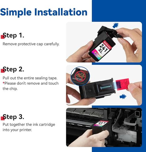 خرطوشة حبر ملونة CL-241XL بديلة لـ Canon 241XL 241 CL241 تستخدم عالية الإنتاجية لـ PIXMA MG3600 MG3620 MG2120 MG2220 MG3220 MG3520 MG3620 MG4120 MG4220 TS5120 MX522 MX532 MX472(1 ثلاثي الألوان) in Kuwait