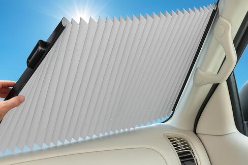 Dash Designs 21 inch Universal Fit Retractable Auto Windshield Sunshade for Chevrolet Trucks in Saudi Arabia