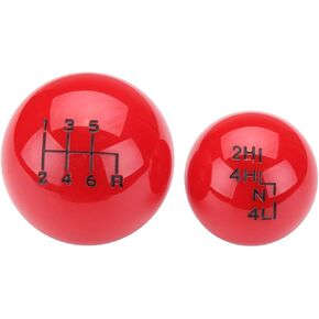 Car Ball Style 6 Speed Transfer Case Gear Shift Knob Head for Jeep/Wrangler 'YJ's"TJ's"&"JK's" (Red) in Saudi Arabia